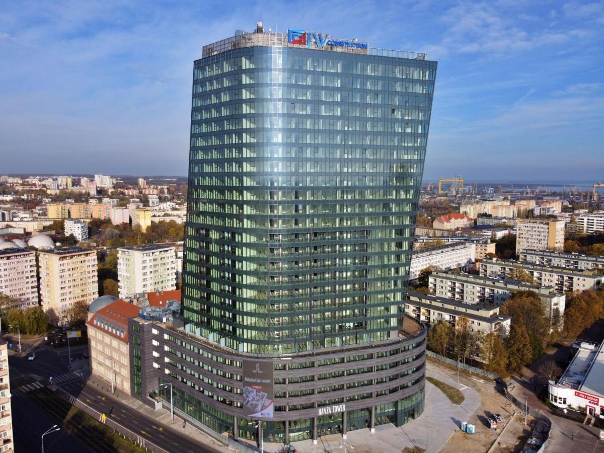 שצ'צ'ין Hanza Tower - Luxurious Apartment 60M2 - 15Th Floor City View מראה חיצוני תמונה